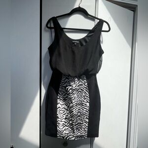 Express zebra print dress